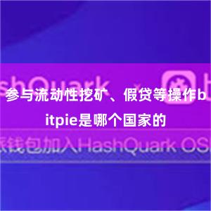 参与流动性挖矿、假贷等操作bitpie是哪个国家的