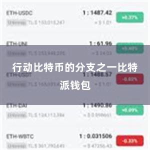 行动比特币的分支之一比特派钱包